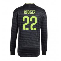 Real Madrid Antonio Rudiger #22 Tredjetrøje 2022-23 Langærmet